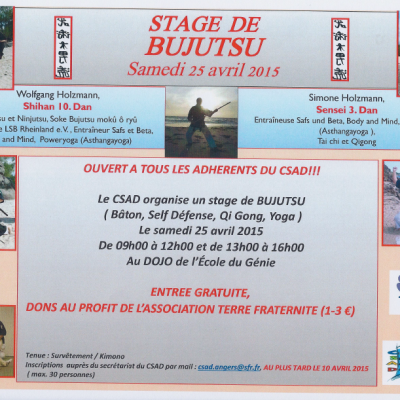 Stage de Bujutsu - 04/2015