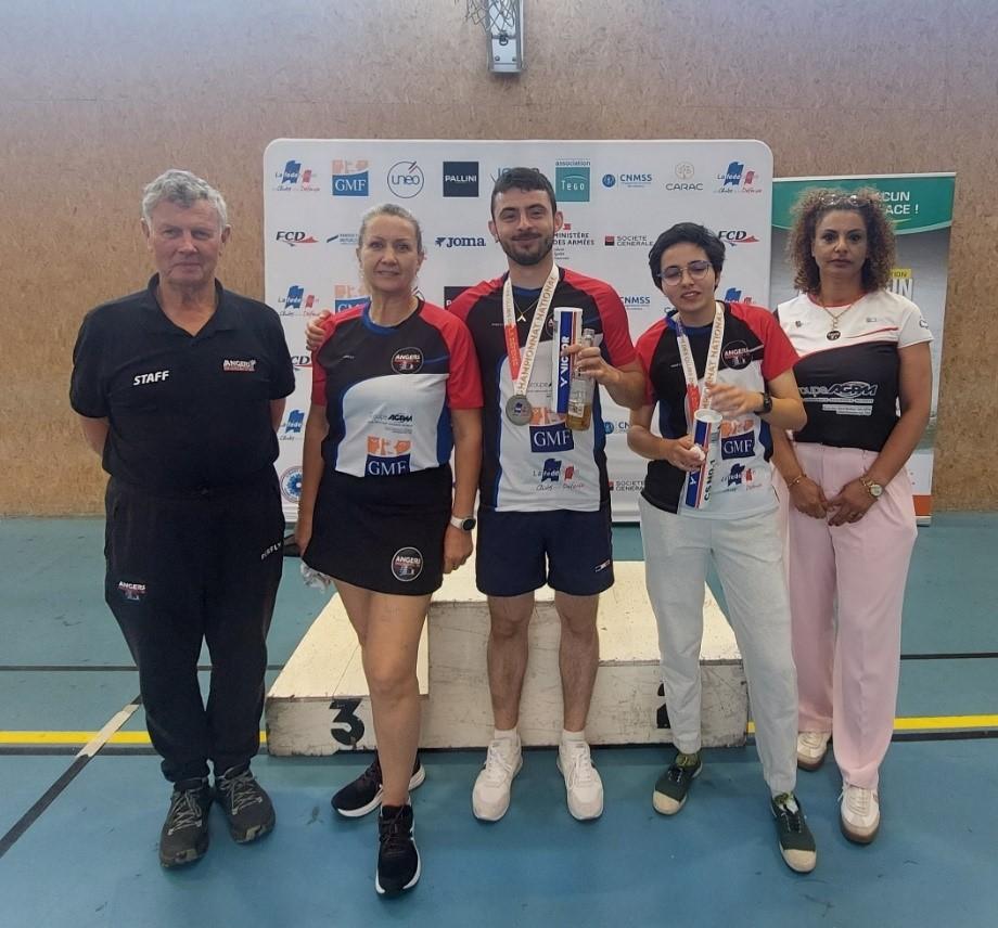 Participation de la section badminton du CSAD Angers au championnat national des clubs de la Défense (16 – 18 mai 2025 LE KREMLI